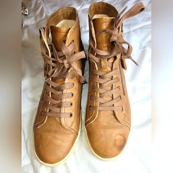 Ugg Blaney High Top Sneaker, Women's sz 11, Cognac. - Picture 2 of 5